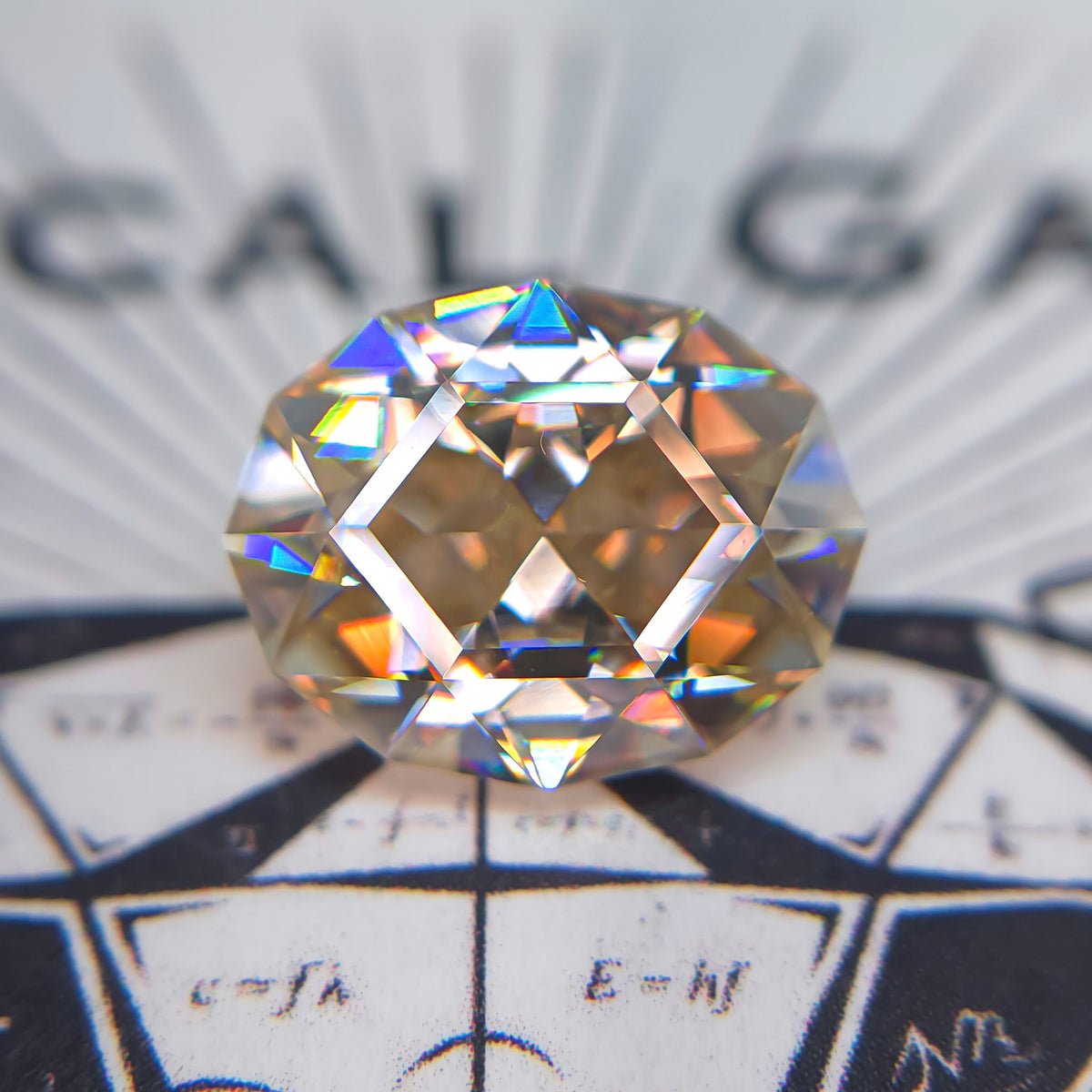 Champagne Lab oval Moissanite 13x10.5