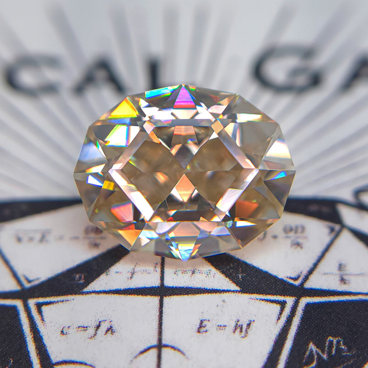 Champagne Lab oval Moissanite 13x10.5