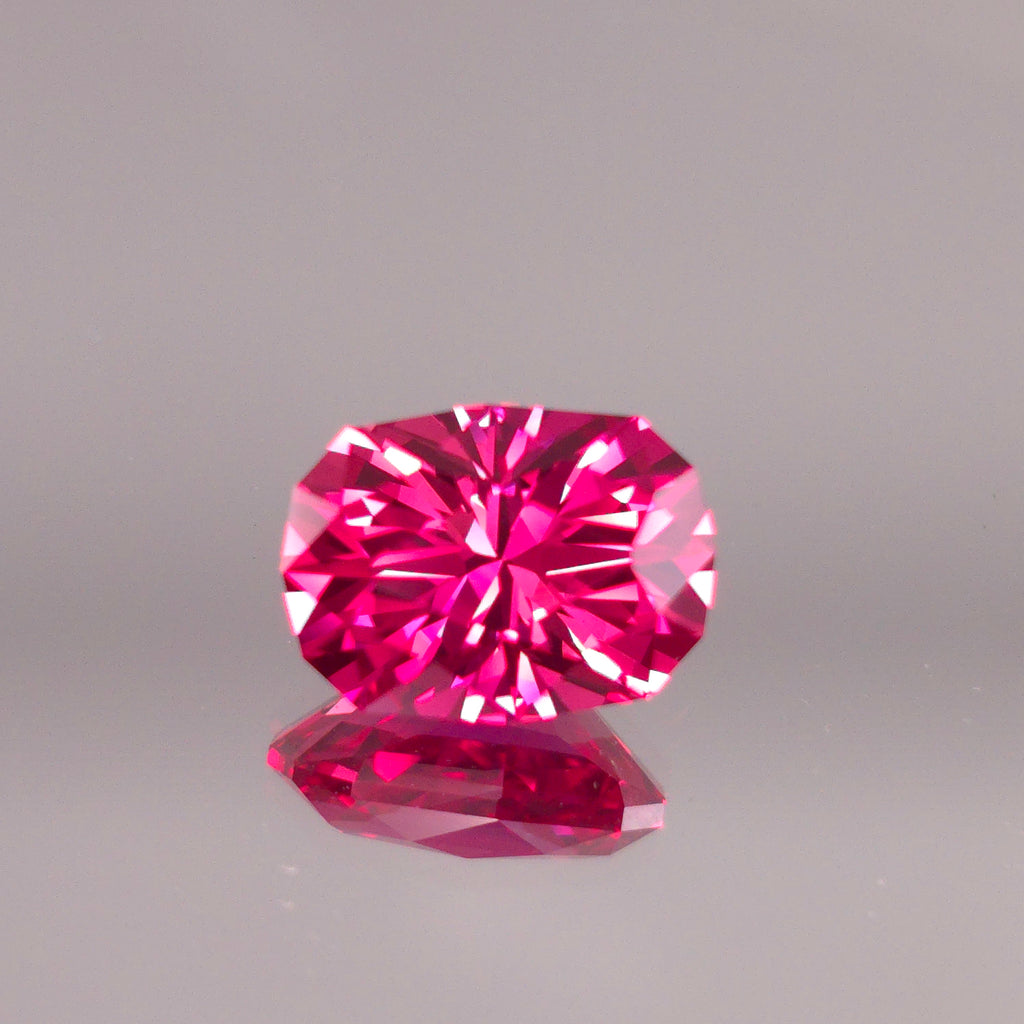 RED OVAL  LAB SAPPHIRE 7.90mm x10.45mm