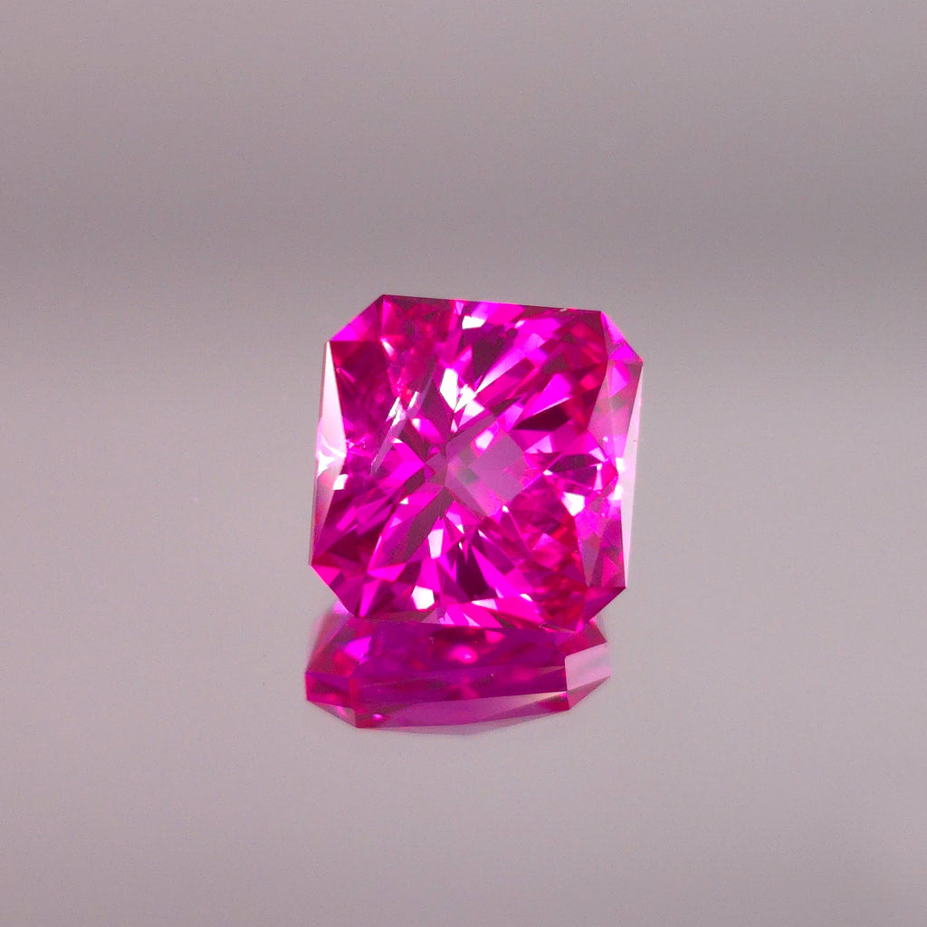 Neon Pink lab sapphire 8.80mm x 8.80mm