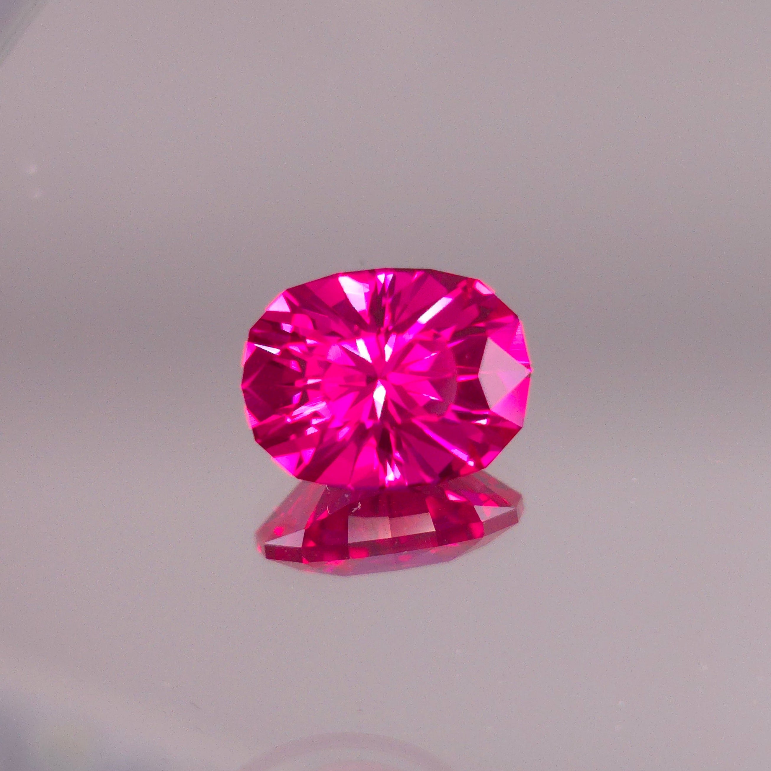 Red Lab Sapphire Lassitude Design 9.12mm x 7.04mm