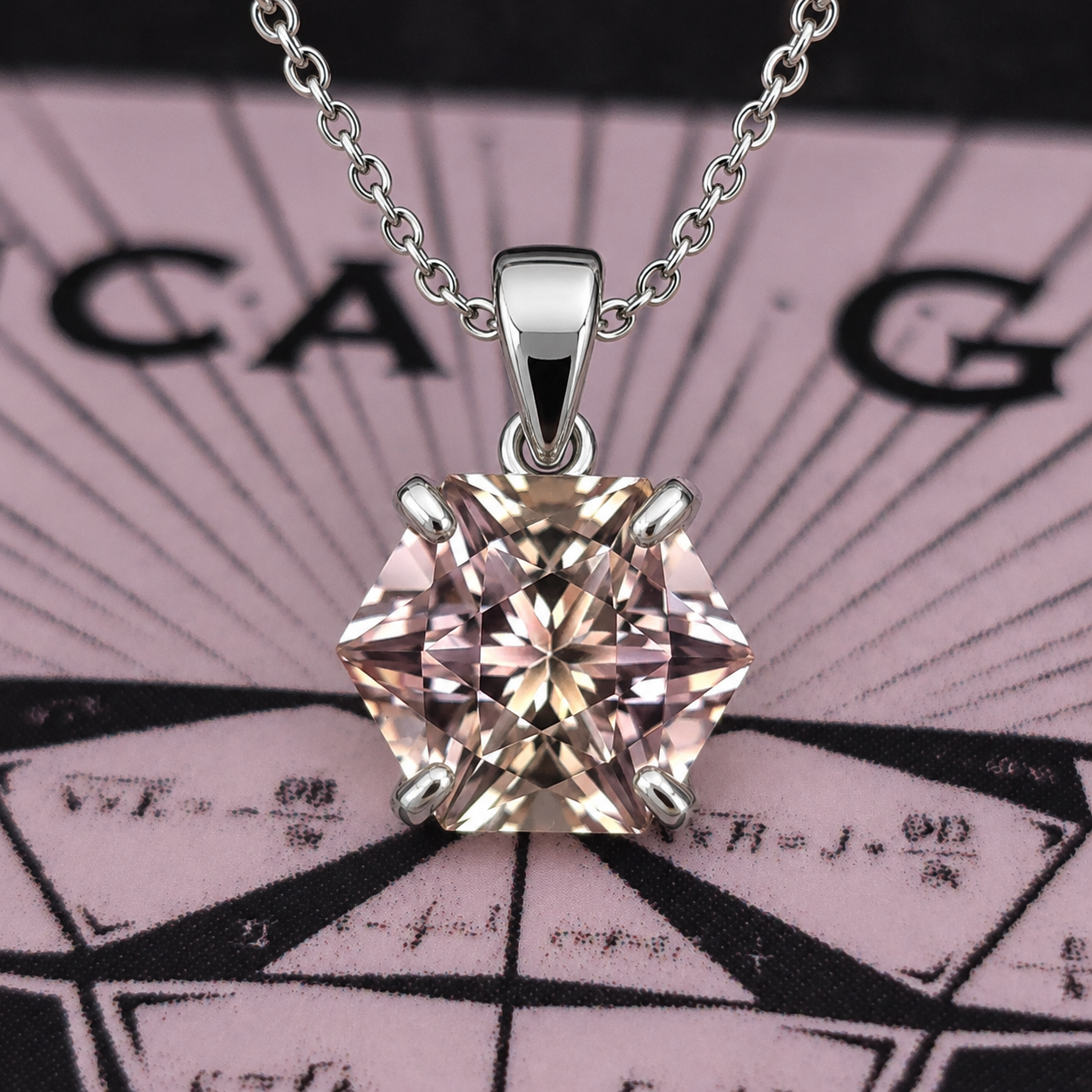 Custom Pendant Sterling Silver Setting And 18 inc chain
