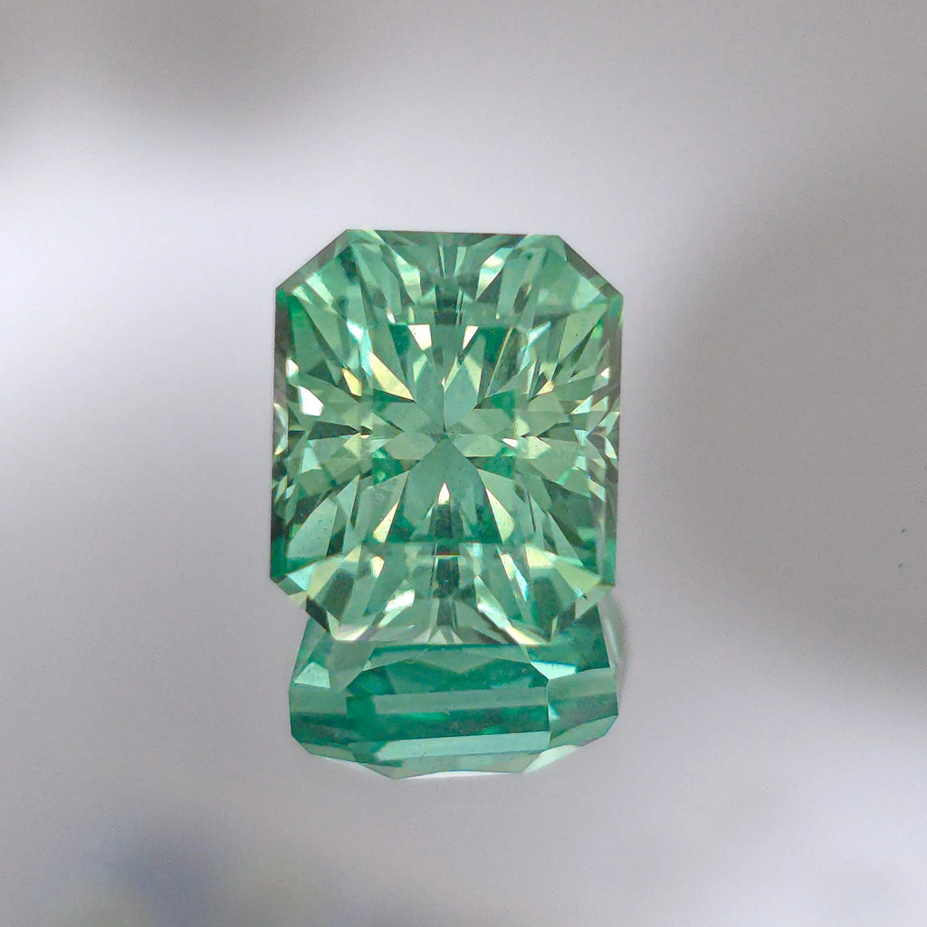 Seafoam Green  Sapphire 8.95mm x 7.57 mm Optical Gains