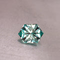 Seafoam Green lab sapphire  7.61mm x 10.24mm Optical Gains