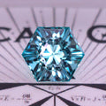 Green Lab Sapphire Framed Hex Cut