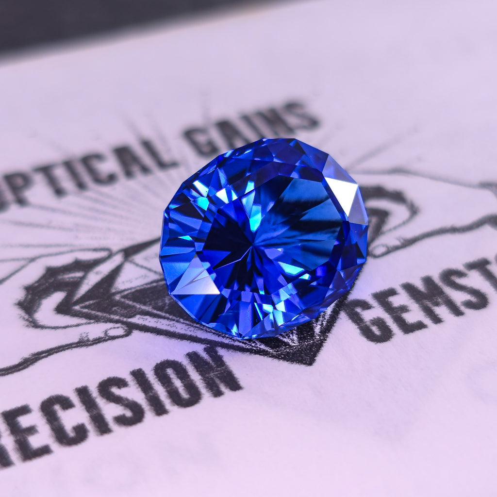 Rare Fire Blue Djeva Lab Spinel  Art Deco Oval cut