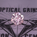 Light Pink Lab Sapphire In A Hexagon Design 6.87mm x 6.86mm