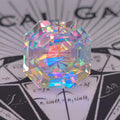 Rainbow Prism Cube Asscher Cut