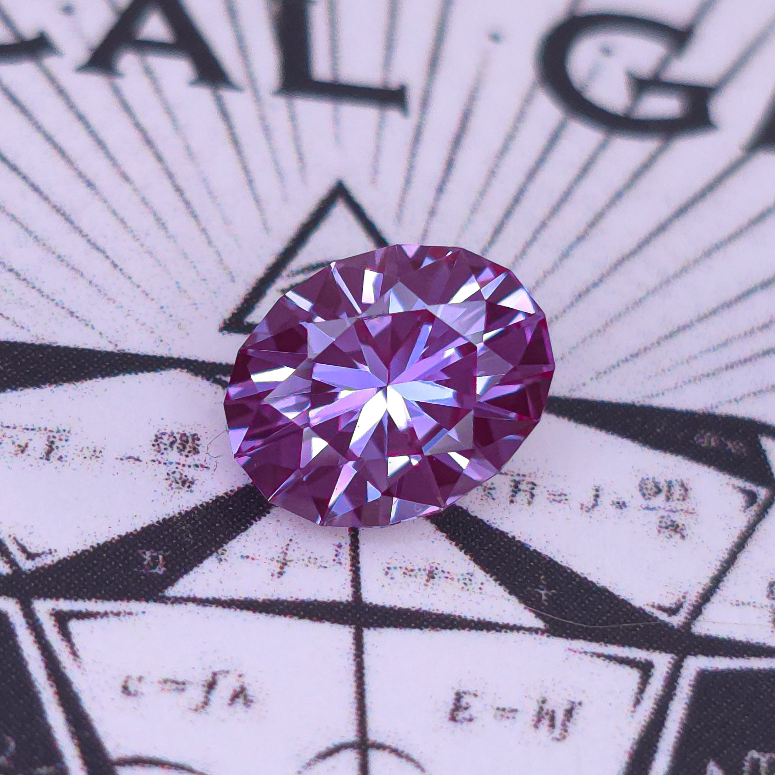 Lab grown Alexandrite oval cut  6.49mm x  8.05mm