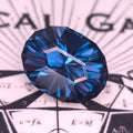 Teal lab Spinel Oval cut 10.58mm x 13.77mm