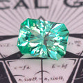 Light Green lab sapphire 10.4x7.7mm