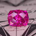 Neon Pink lab sapphire  12mm x9.5mm