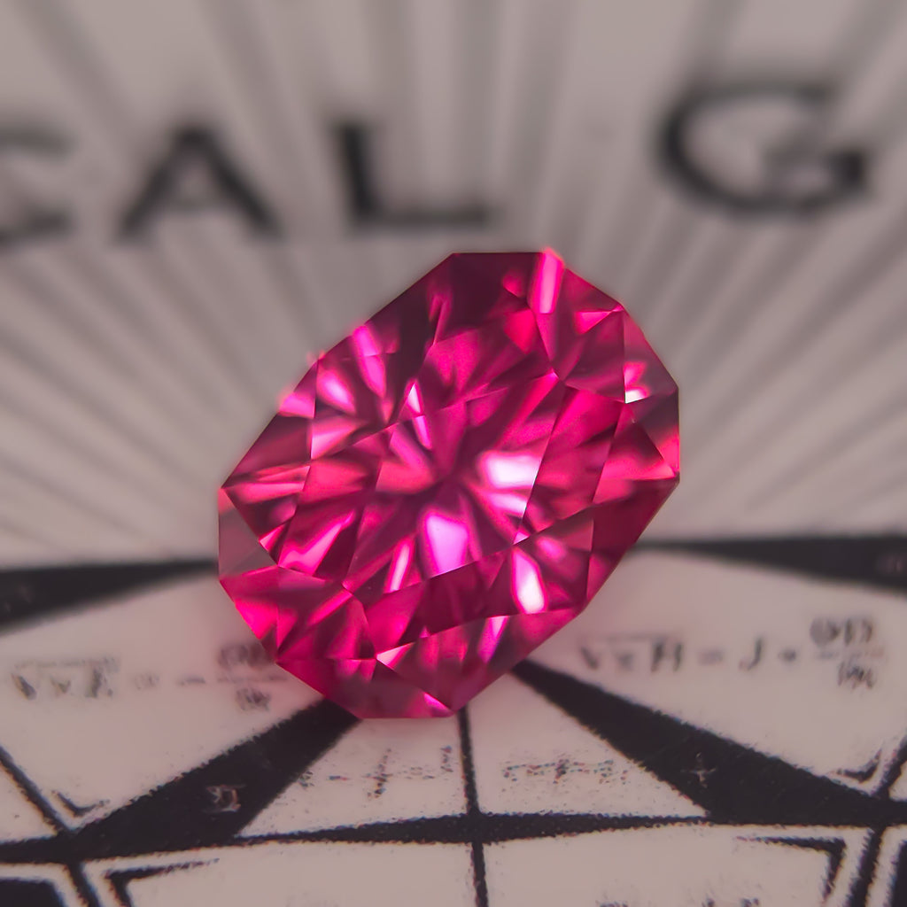 RED OVAL  LAB SAPPHIRE 7.90mm x10.45mm