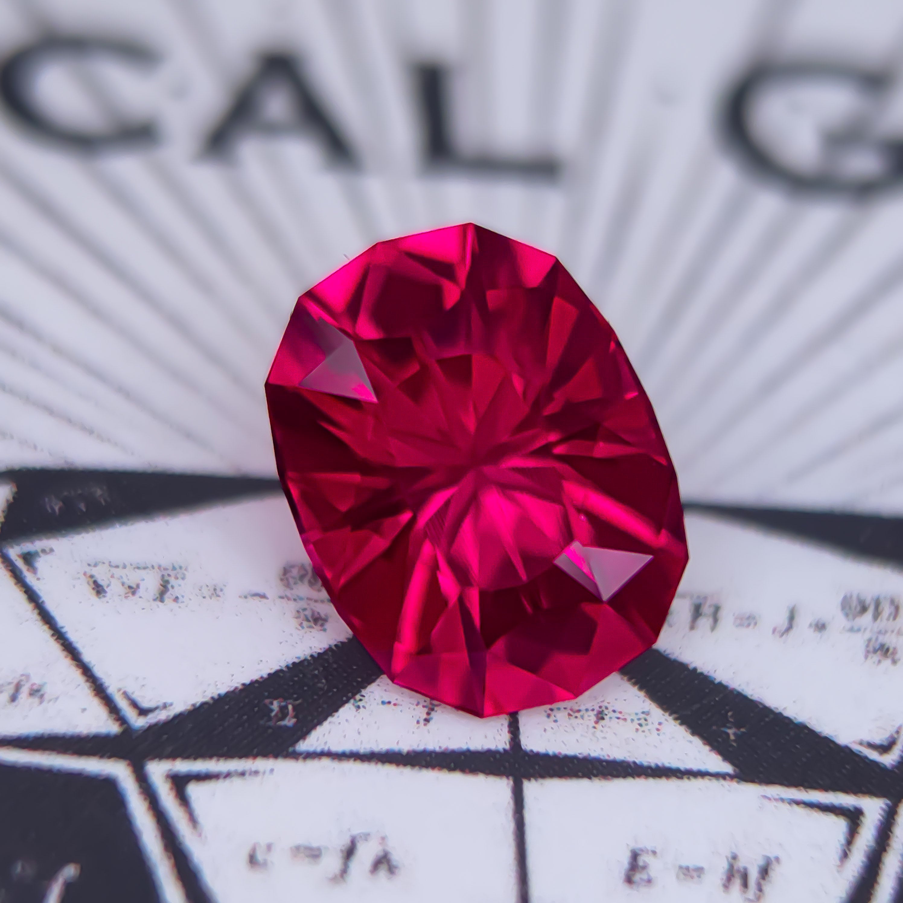 Red Lab Sapphire Lassitude Design 10mm x 7.45mm