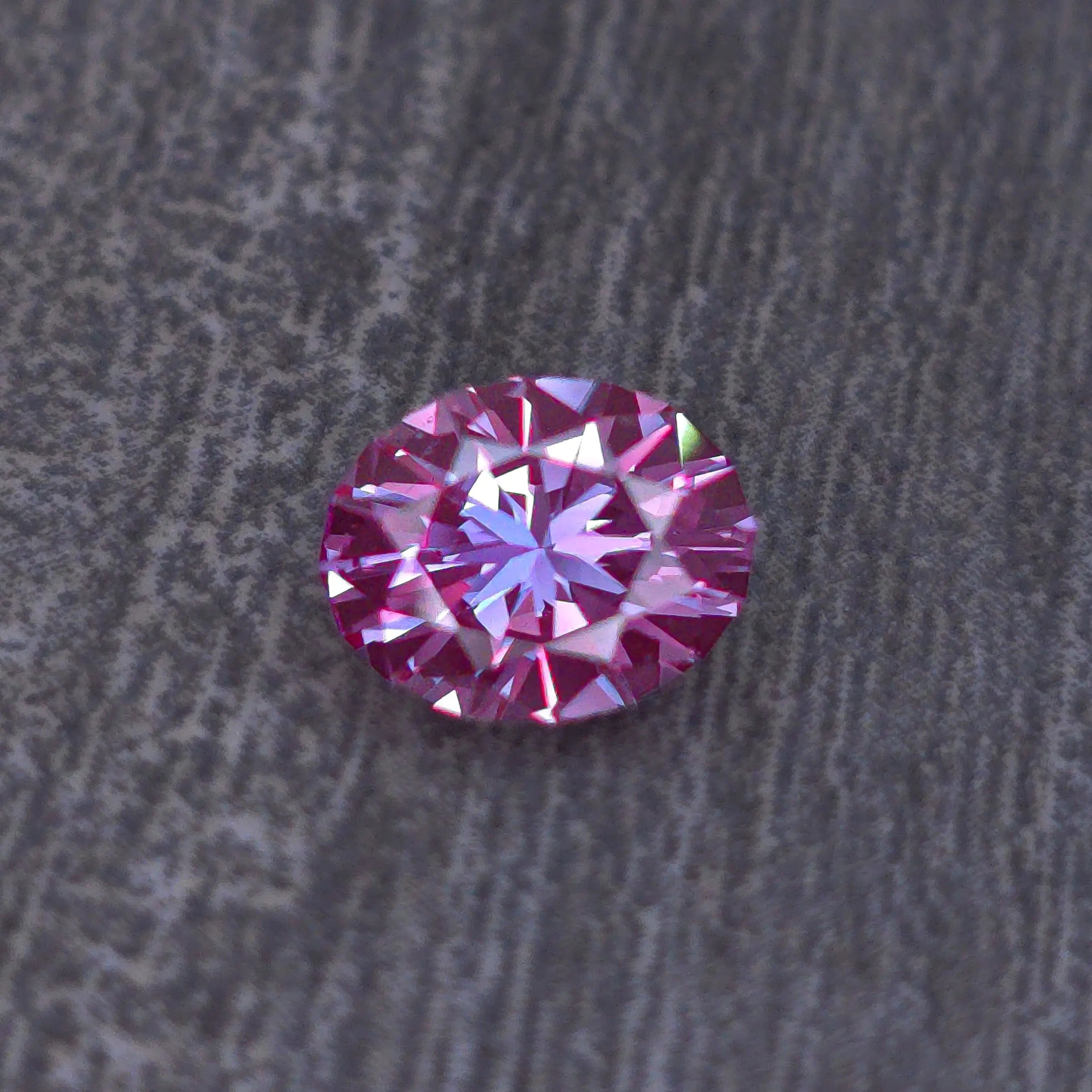 Lab grown Alexandrite oval cut  6.49mm x  8.05mm Optical Gains