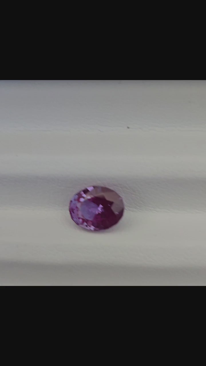 Lab grown Alexandrite oval cut  6.49mm x  8.05mm