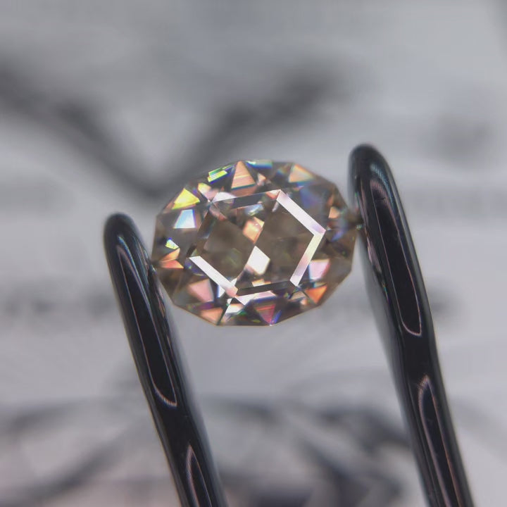 Champagne Lab oval Moissanite 13x10.5