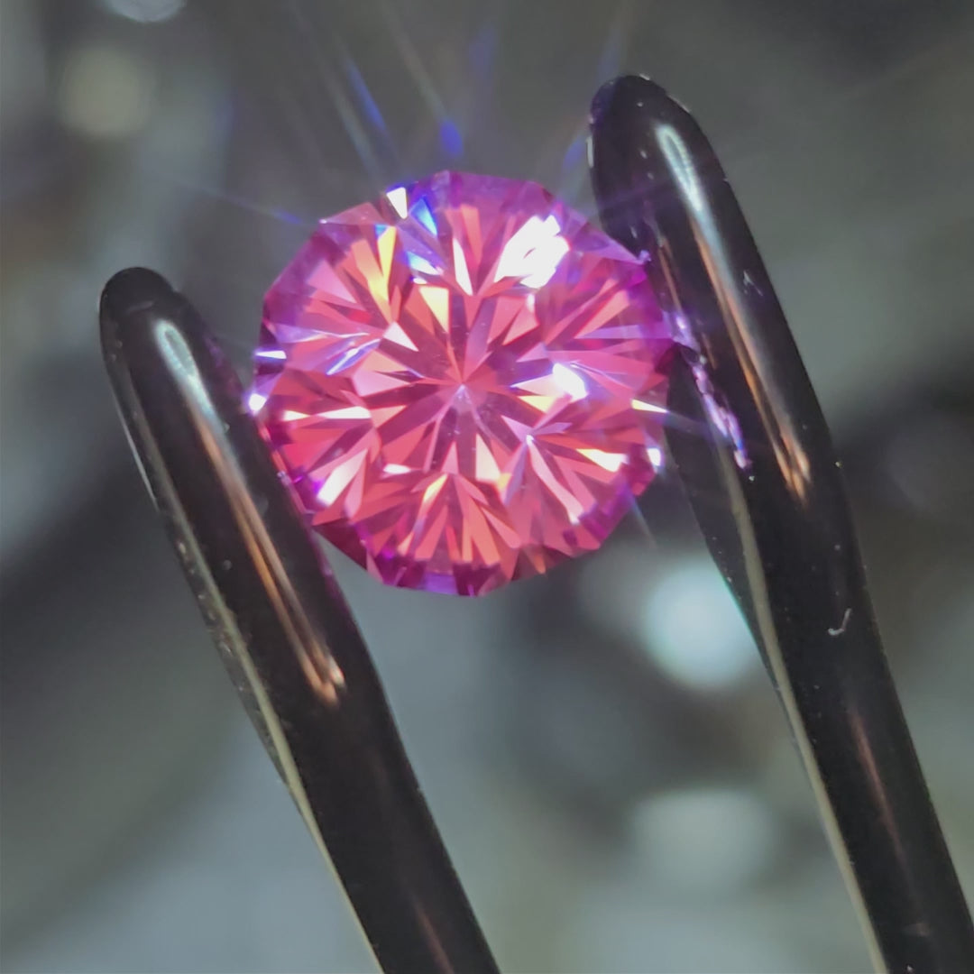 Pink Lab sapphire 10mm Gnome Geode