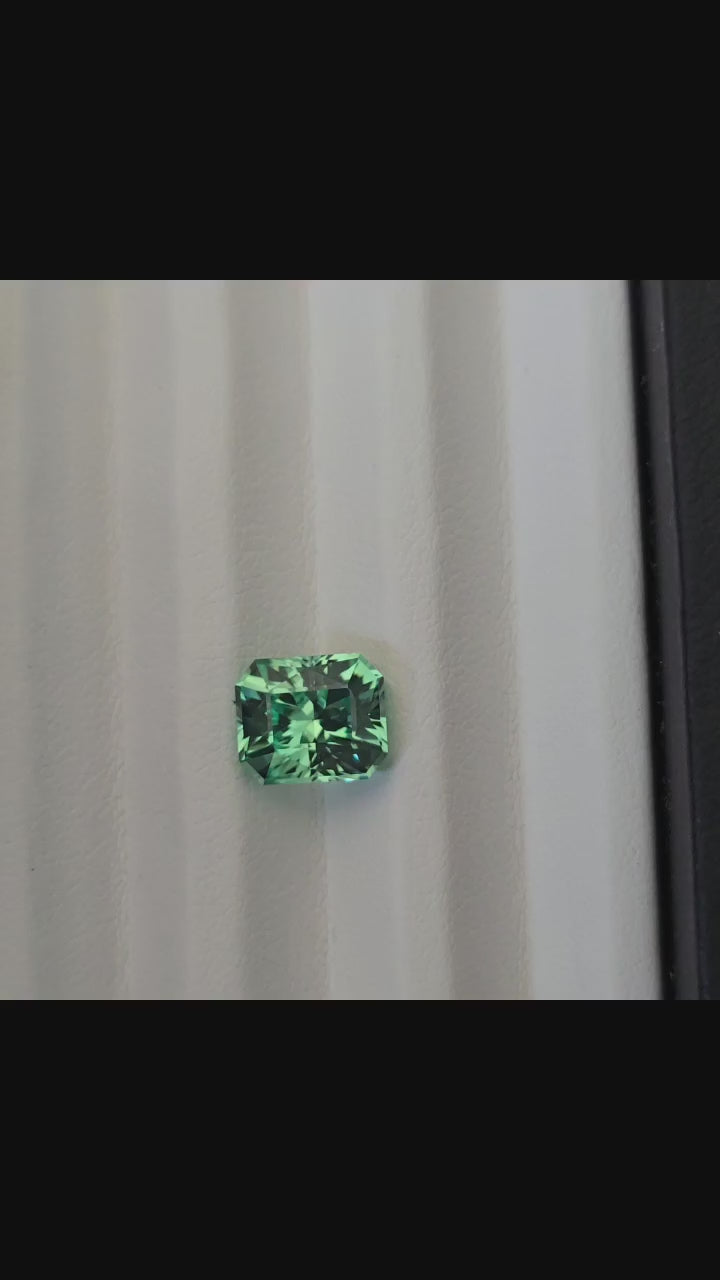 Seafoam Green  Sapphire 8.95mm x 7.57 mm