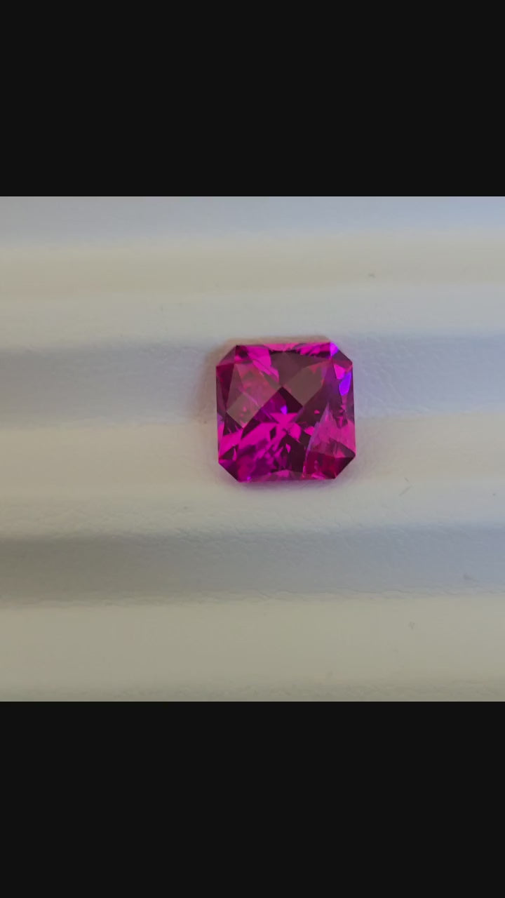 Neon Pink lab sapphire 8.80mm x 8.80mm