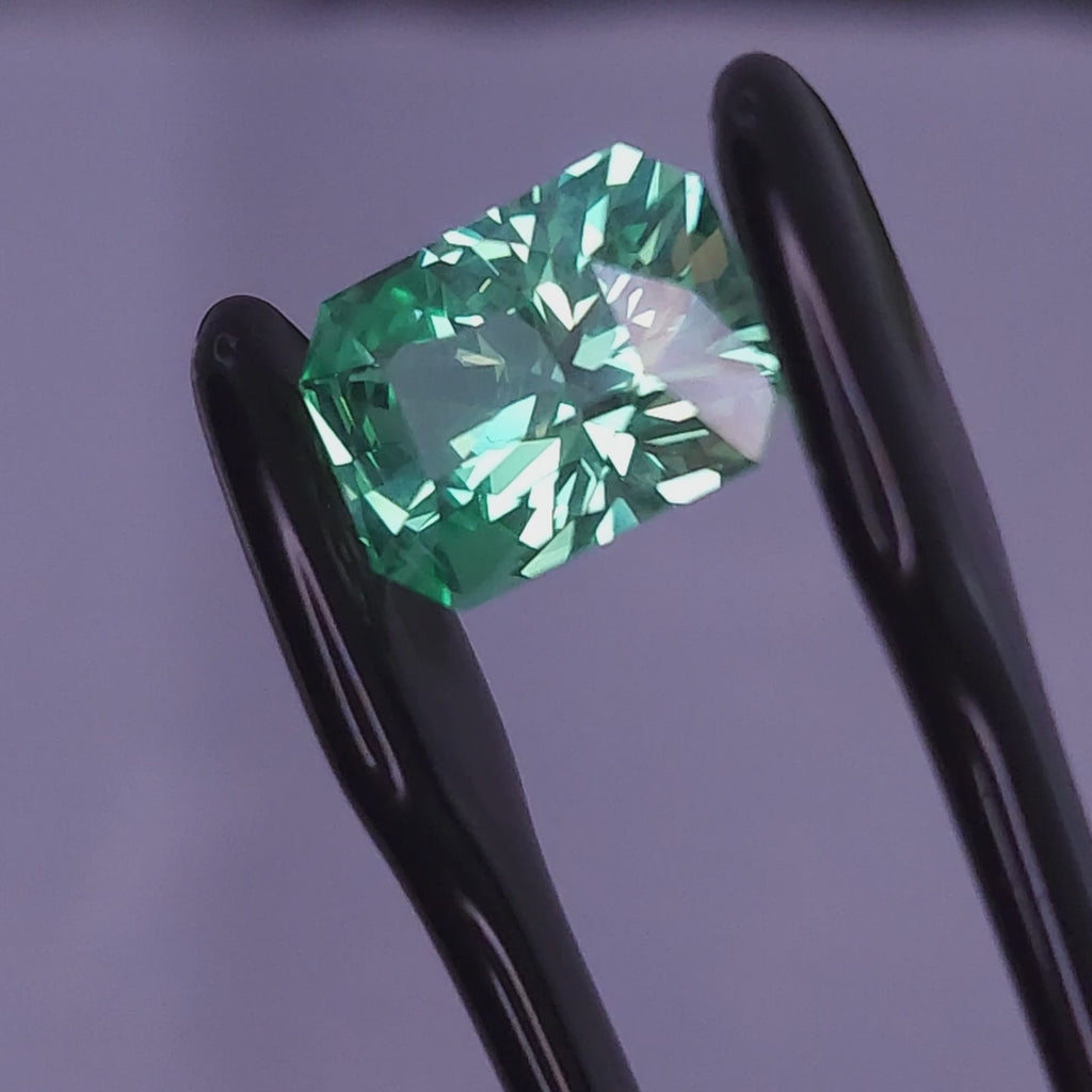 Seafoam Green  Sapphire 8.95mm x 7.57 mm